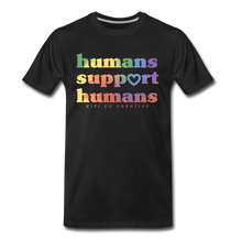 Load image into Gallery viewer, Humans Support Humans Tee - Tie Dye - black