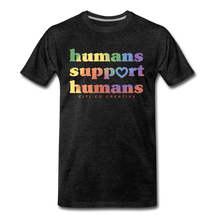 Load image into Gallery viewer, Humans Support Humans Tee - Tie Dye - charcoal gray