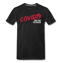 Load image into Gallery viewer, COVID Dare Tee - White Print - black
