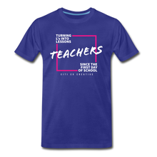 Load image into Gallery viewer, L's into Lessons Tee - royal blue