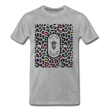 Load image into Gallery viewer, Leopard Citi Co Tee | Neon Print - heather gray