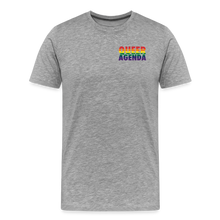 Load image into Gallery viewer, Queer Agenda Tee - Rainbow Print - heather gray