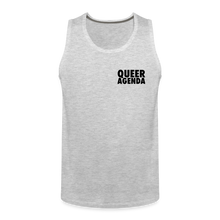 Load image into Gallery viewer, Queer Agenda Classic Tank - Black Print - heather gray