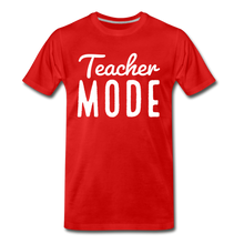 Load image into Gallery viewer, Teacher Mode Tee | White Print - red

