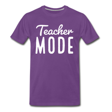 Load image into Gallery viewer, Teacher Mode Tee | White Print - purple
