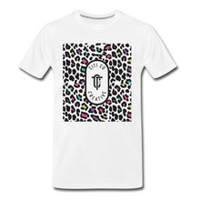 Load image into Gallery viewer, Leopard Citi Co Tee | Neon Print - white
