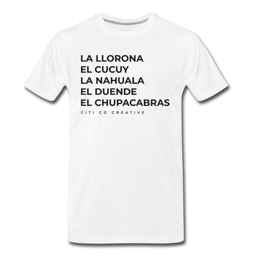 Latinx Folklore Tee | Black Print - white