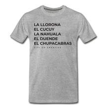 Load image into Gallery viewer, Latinx Folklore Tee | Black Print - heather gray
