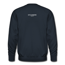 Load image into Gallery viewer, Humans Support Humans Sweatshirt | White Print - navy
