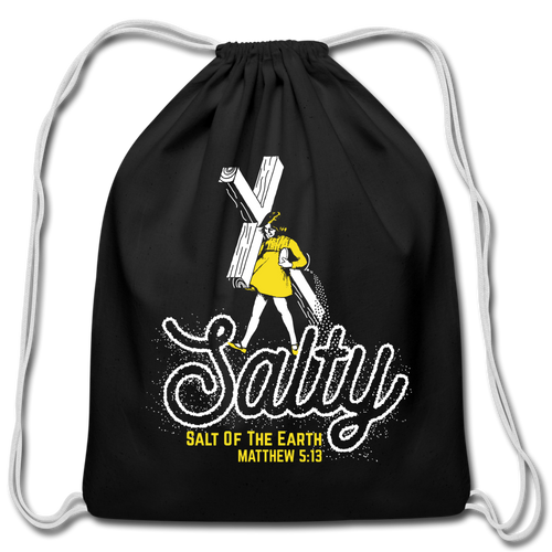 Salty Drawstring Bag - black