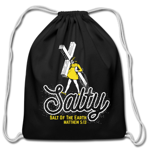 Salty Drawstring Bag - black
