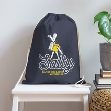 Load image into Gallery viewer, Salty Drawstring Bag - navy
