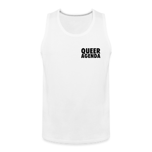 Queer Agenda Classic Tank - Black Print - white
